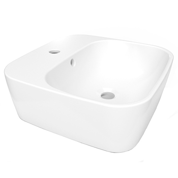 LAVABO SOBREPONER 1 PERFORACION CON REBOSADERO BLANCO HELVEX LV SANTORINI1